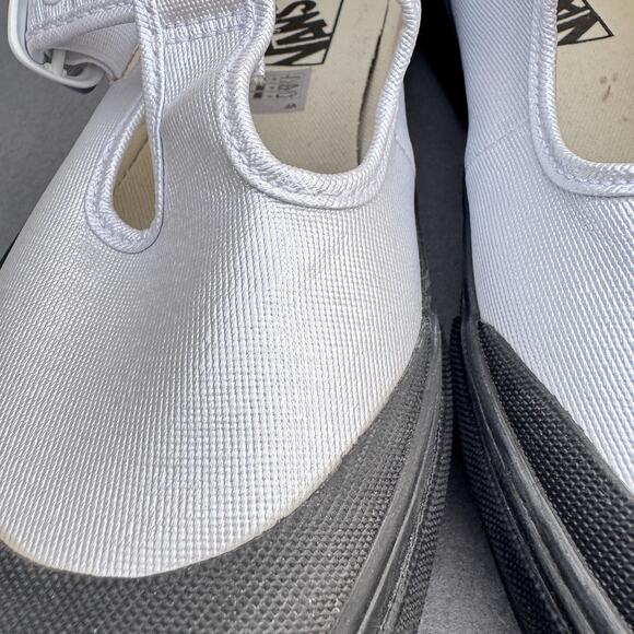 Vans Premium Style 93 Mary Jane White Pearlized Coated Canvas Sneakers Womens 8 - Picture 6 of 12